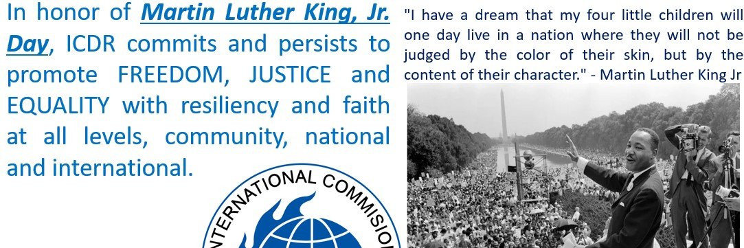 ICDR International banner