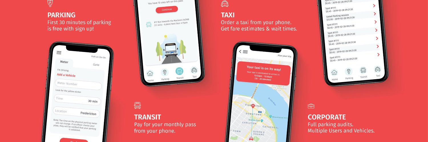 HotSpot Parking Transit Taxis banner