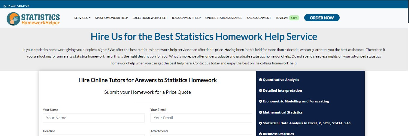 Statistics Homework Helper banner