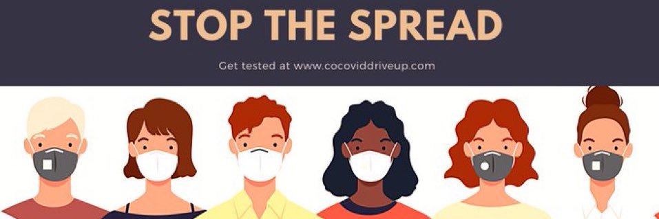 CO Covid Drive Up Testing banner