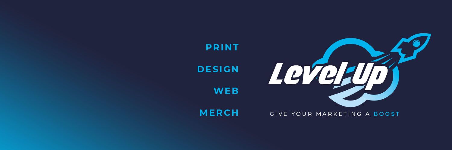 Level Up Print banner