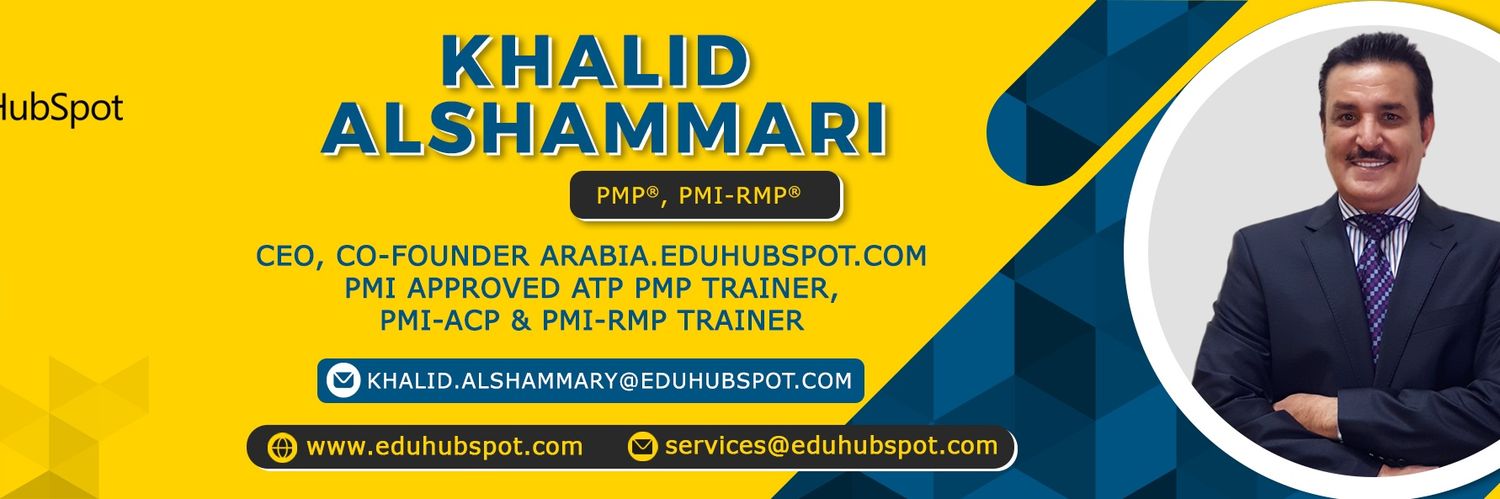 خالد الشمري PMP, PMI-ACP, PMI-RMP,CAPM,PMI-ATP banner