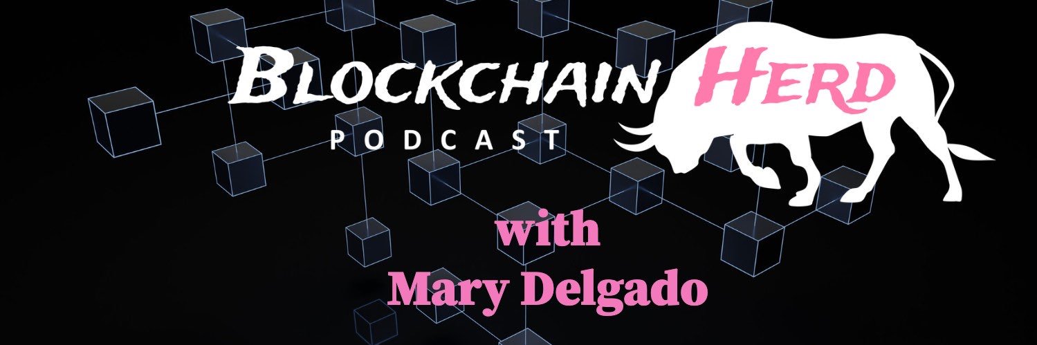 Mary Delgado @BlockchainHerd banner