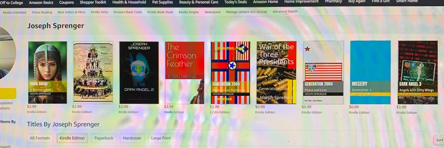 Joseph Sprenger, Author banner