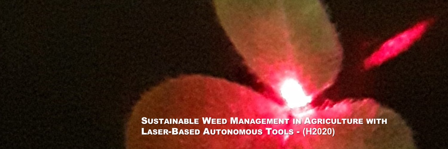 WeLASER Eco-innovative weeding with laser banner