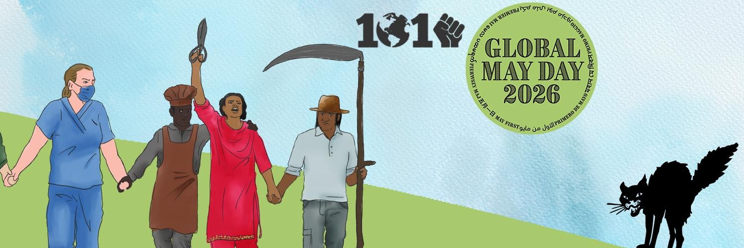 Global May Day banner