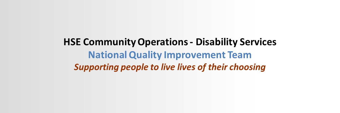 HSE Disabilities Quality Improvement banner