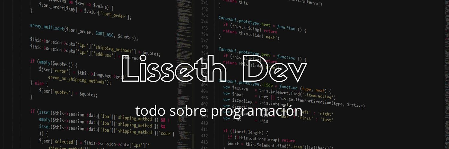 Lisseth Dev 👩‍💻 banner