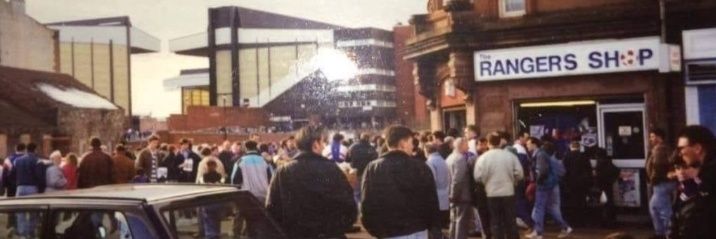 Stevie G and a bag of cans banner