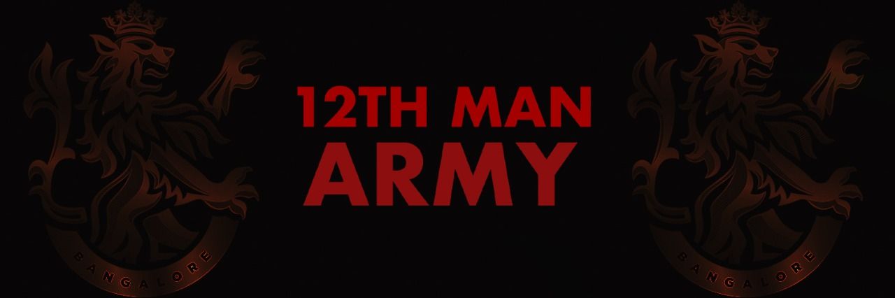 RCB 12th Man Army banner