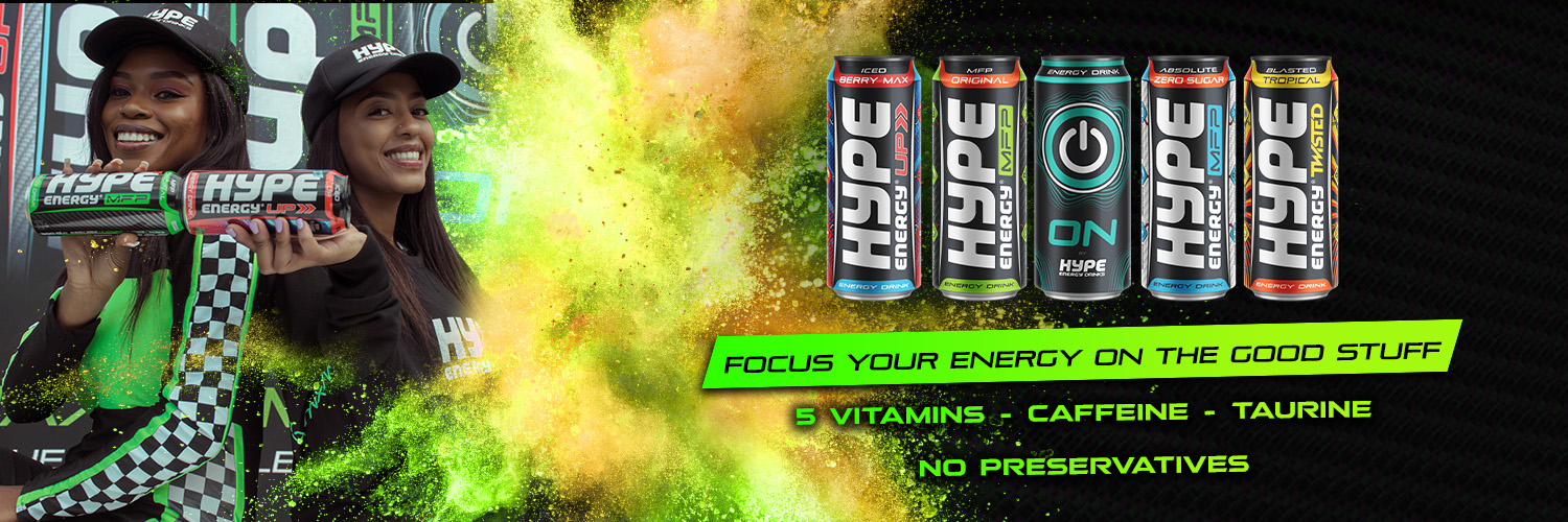 Hype Energy Drinks South Africa Profile Banner
