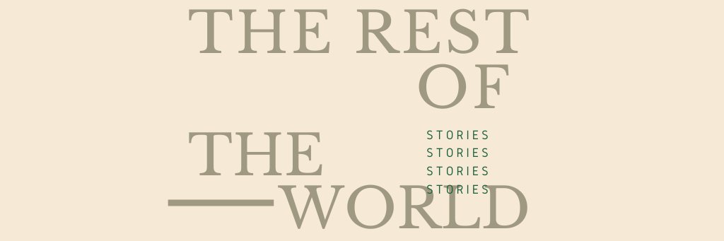 The Rest of the World by Adam Schwartz banner