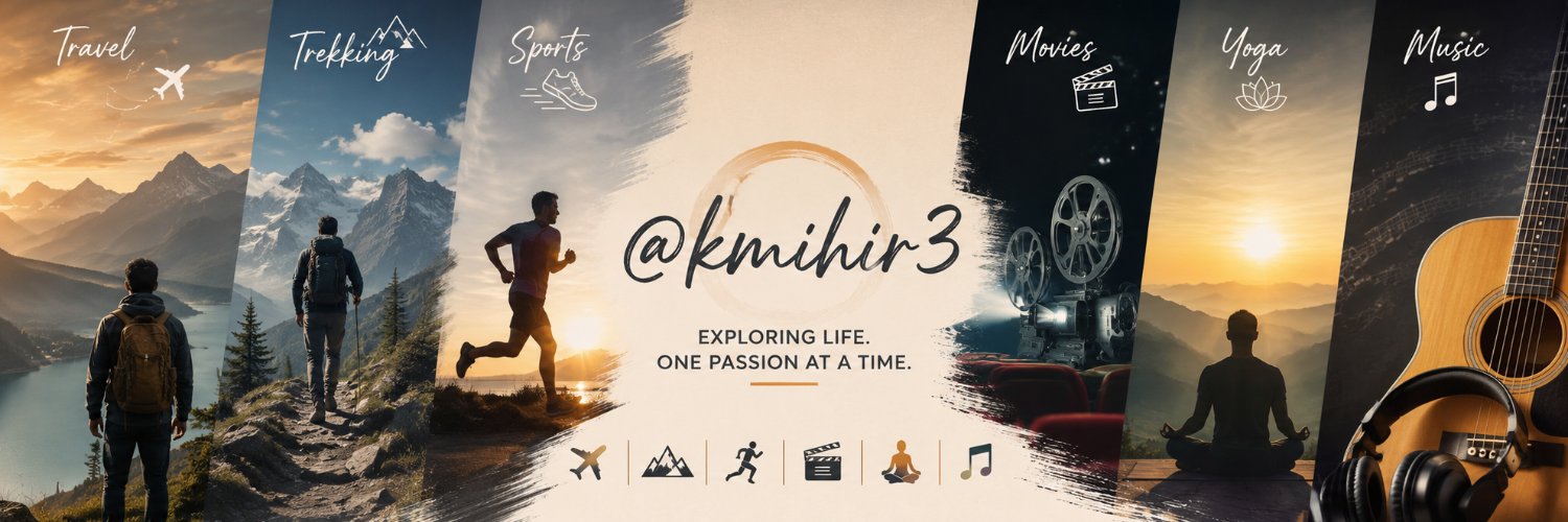 kmihir3's profile banner image