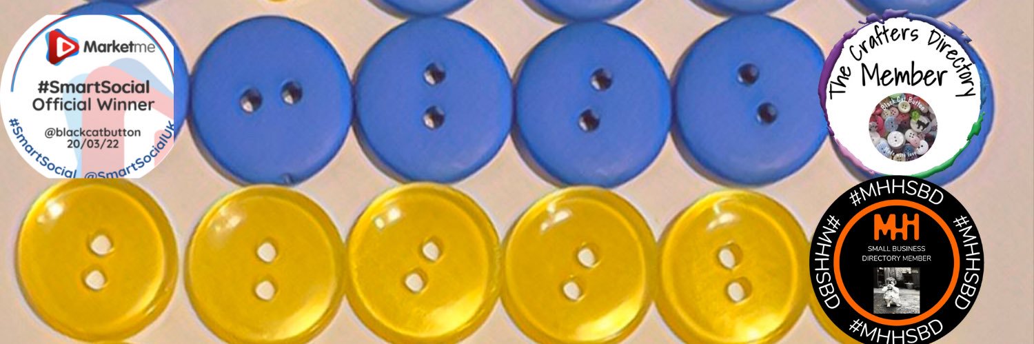 Black Cat Button 💙 Collecting Curating Creating banner