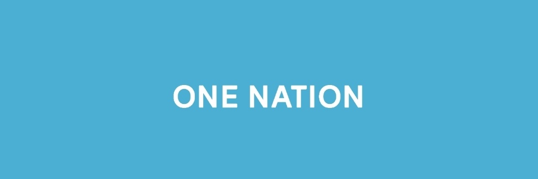 ONE NATION banner