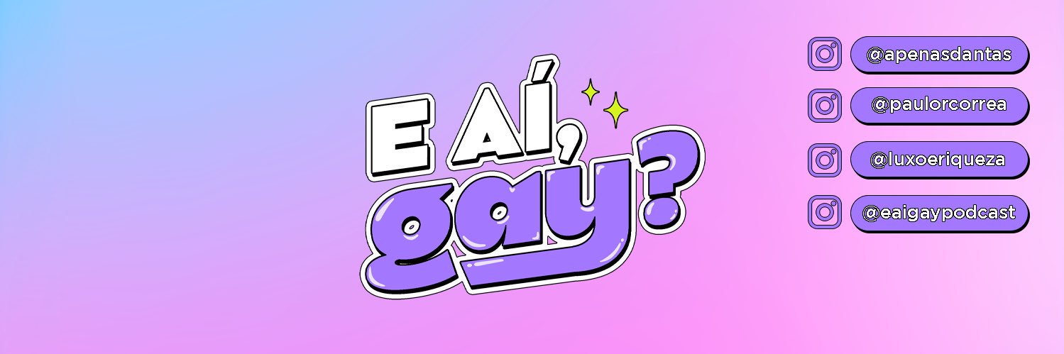 E aí, gay? banner