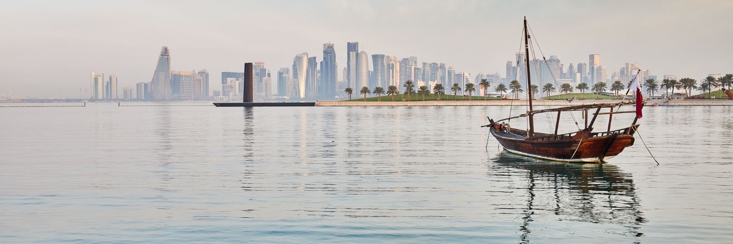 Qatar's International Media Office's banner