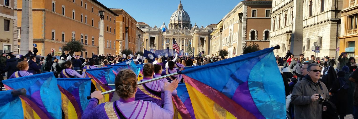 JMU Colorguard banner