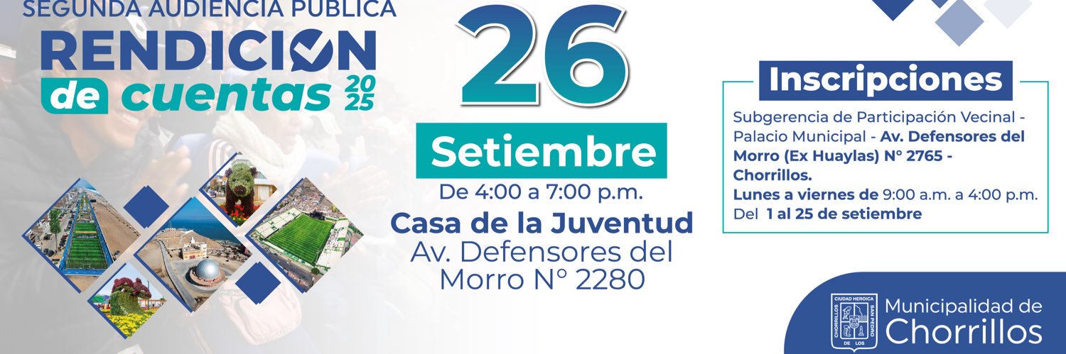 Municipalidad de Chorrillos banner