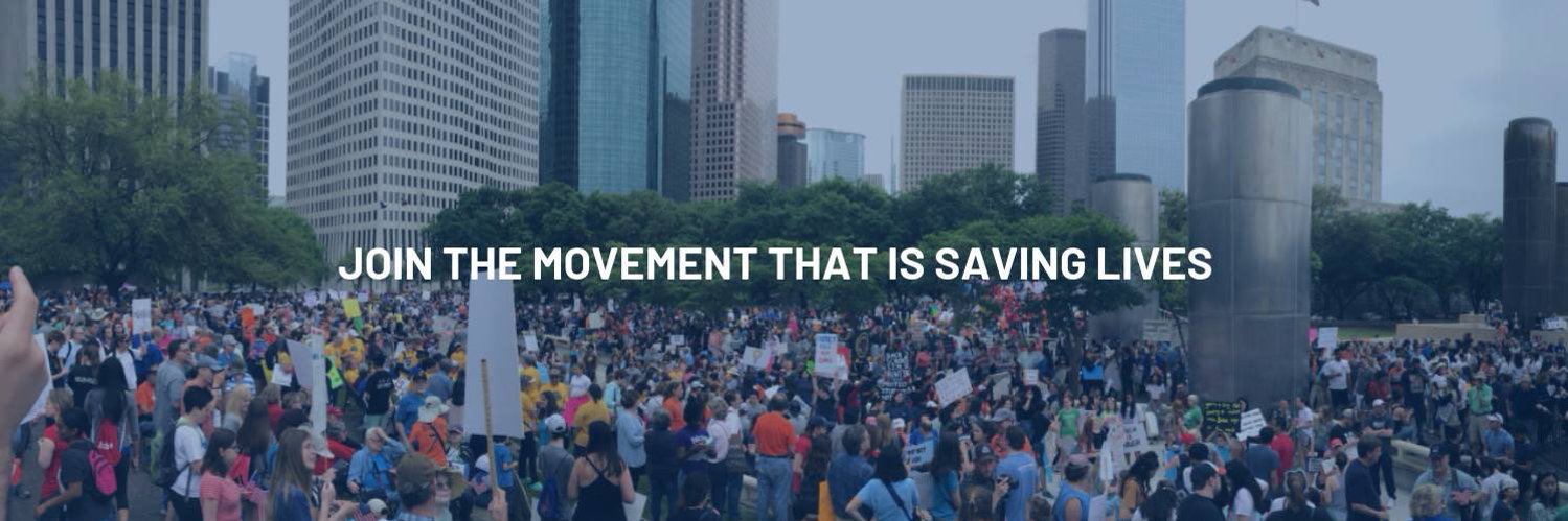 March For Our Lives Houston banner