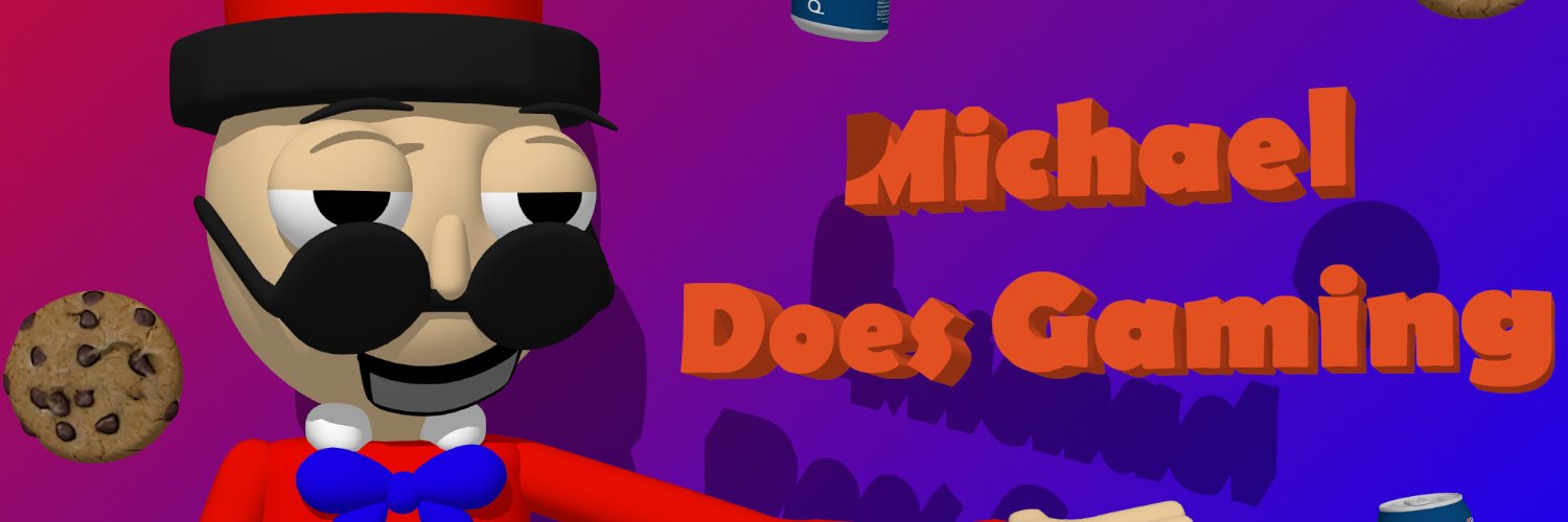 Michael does gaming's banner