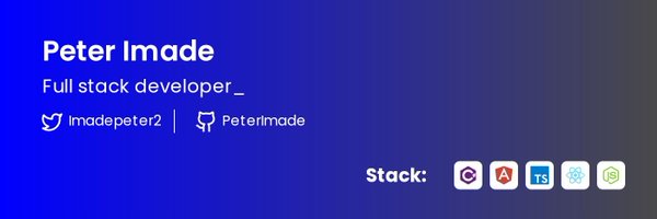 Imadepeter2 Profile Banner