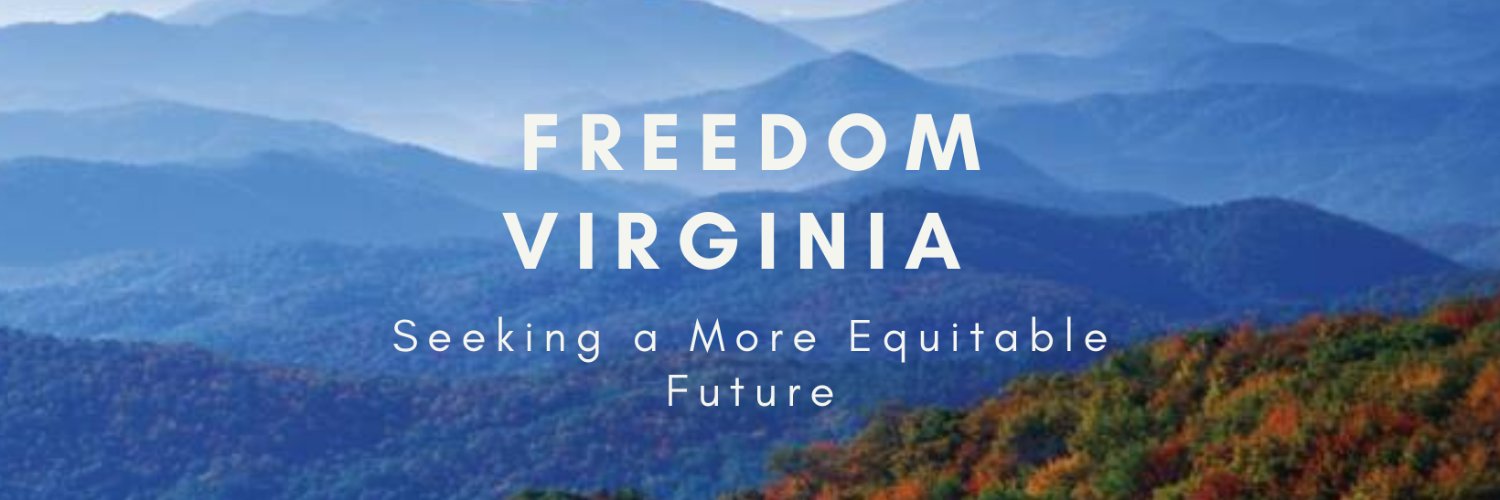 Freedom Virginia's banner