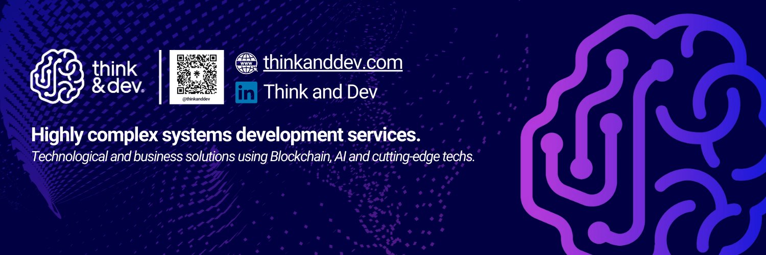 Think and Dev | Blockchain Development Services Profile Banner