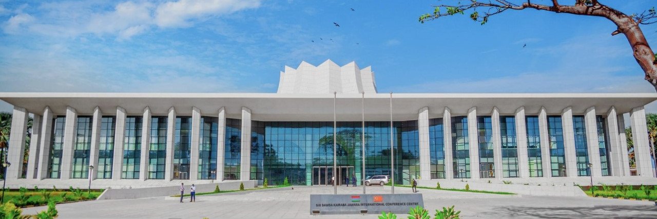 Sir Dawda Int'l Conference Center banner