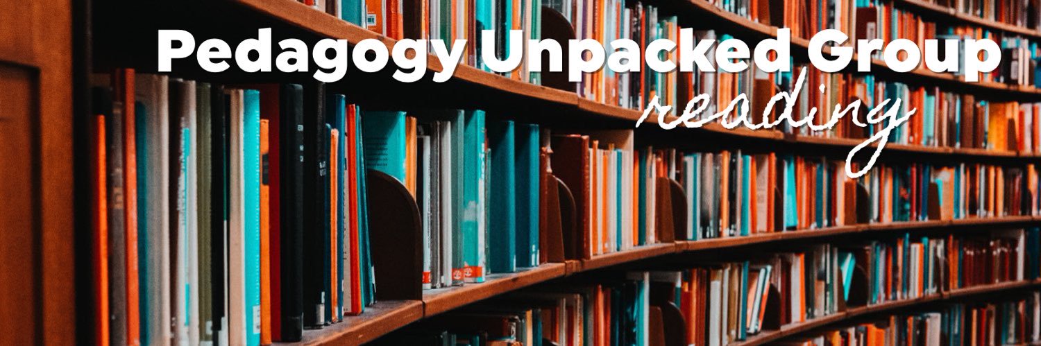 Pedagogy Unpacked Reading Group (PUG) banner