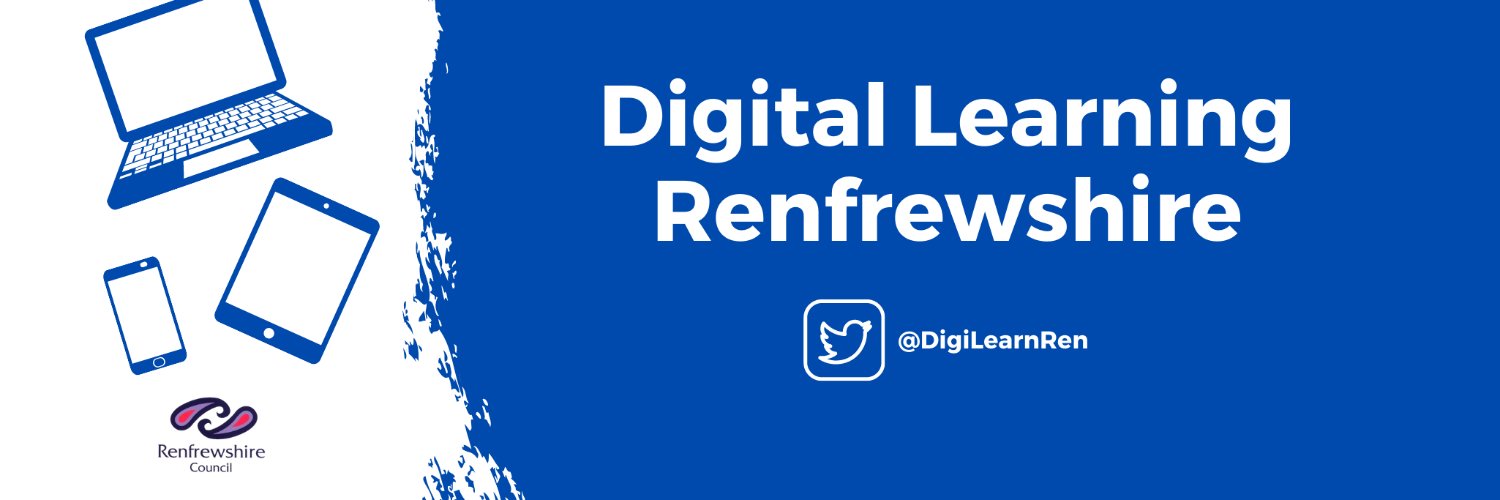 Digital Learning in Renfrewshire banner