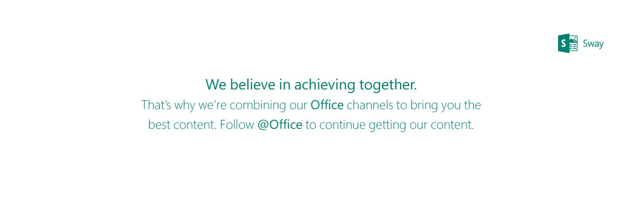 Office Sway banner
