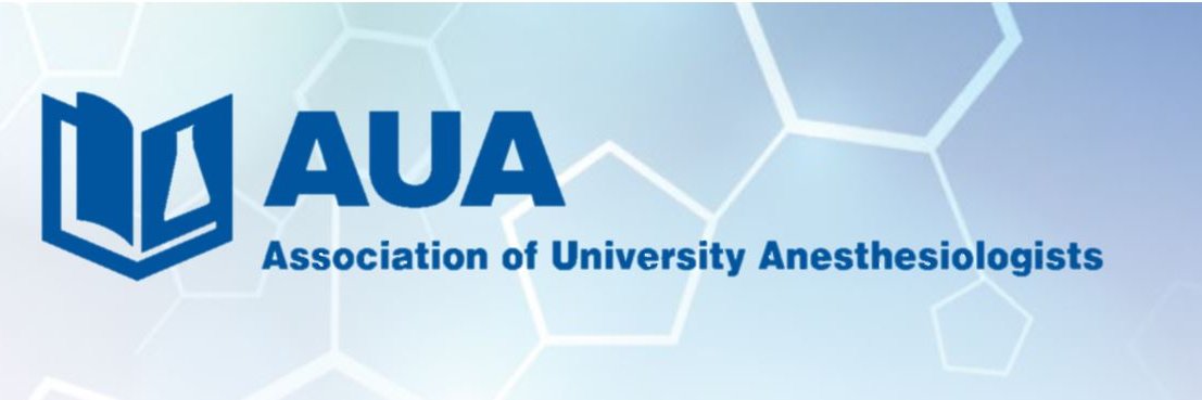Association of University Anesthesiologists banner