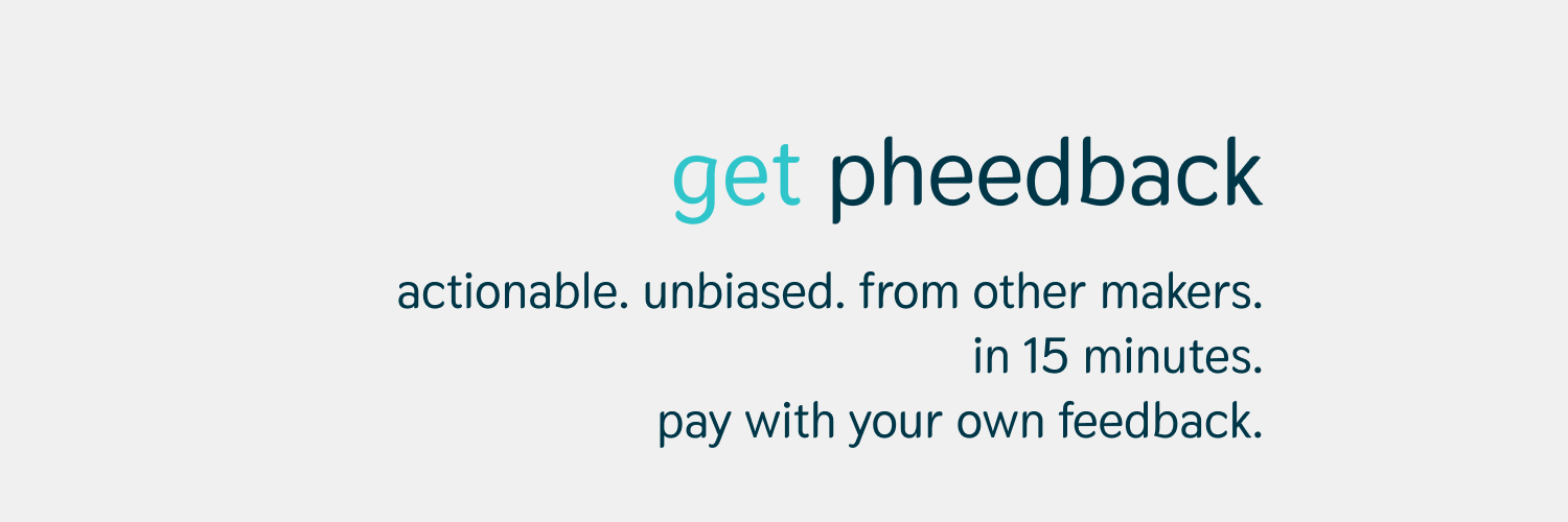 Pheedback banner