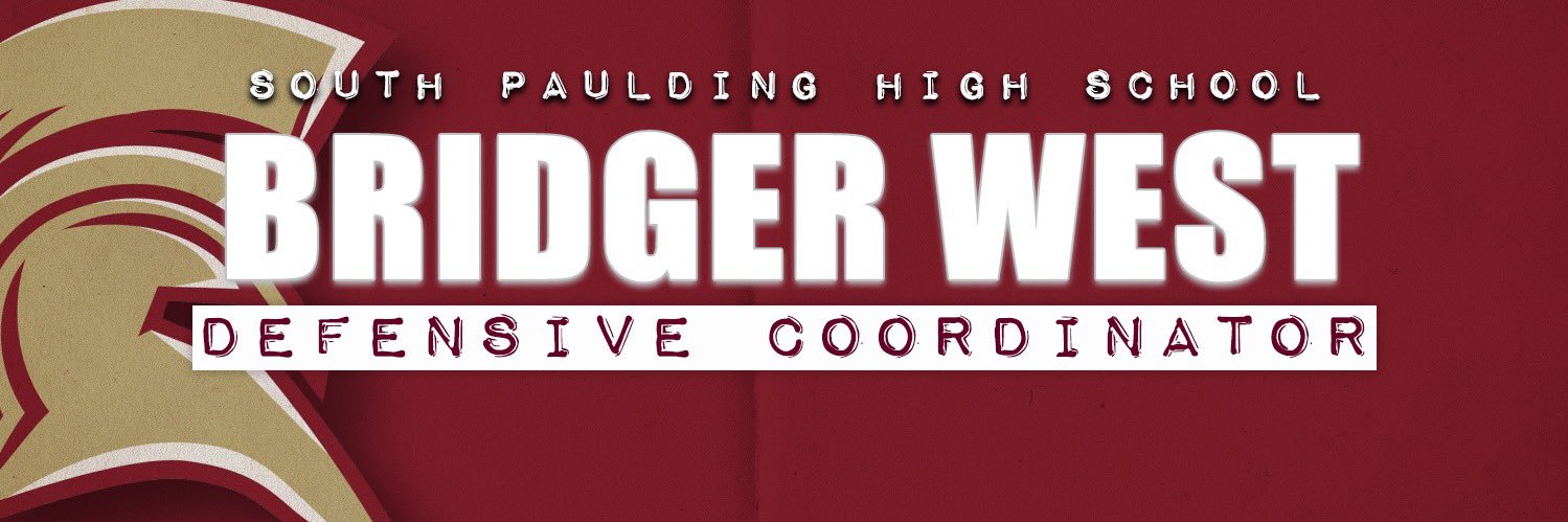 Coach Bridger West's banner