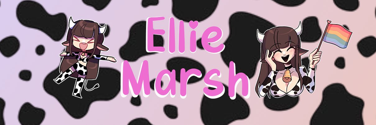 EllieMooshroomow 🍄 | Cow VTuber banner