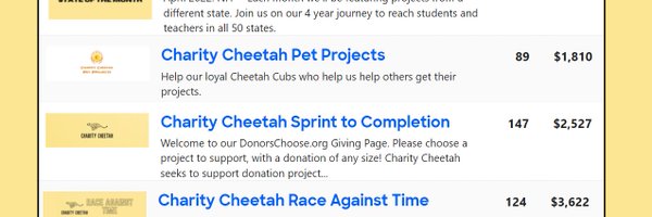 CharityCheetah Profile Banner