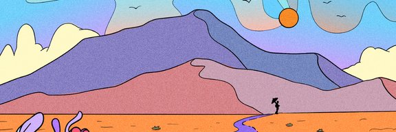 Afternoon Umbrella Friends banner