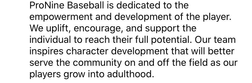 ProNine Baseball banner