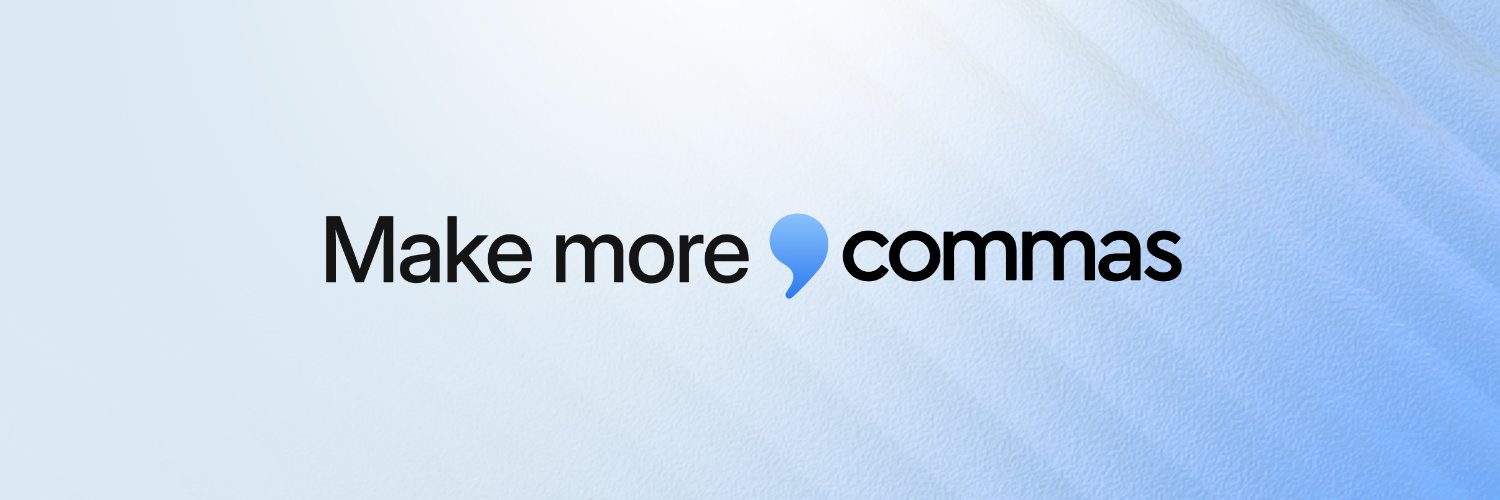 Commas banner