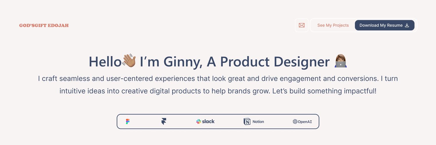 Ginny - Designer | Framer Enthusiast's banner
