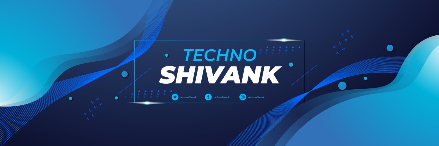 TechnoShivank's profile banner image