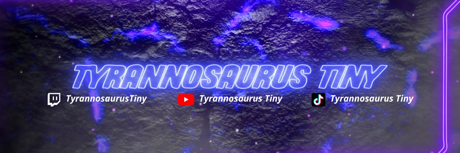 Tyrannosaurus Tiny's banner