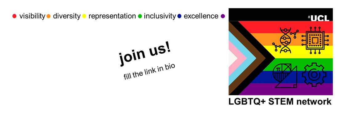 LGBTQ+ STEM @UCL's banner