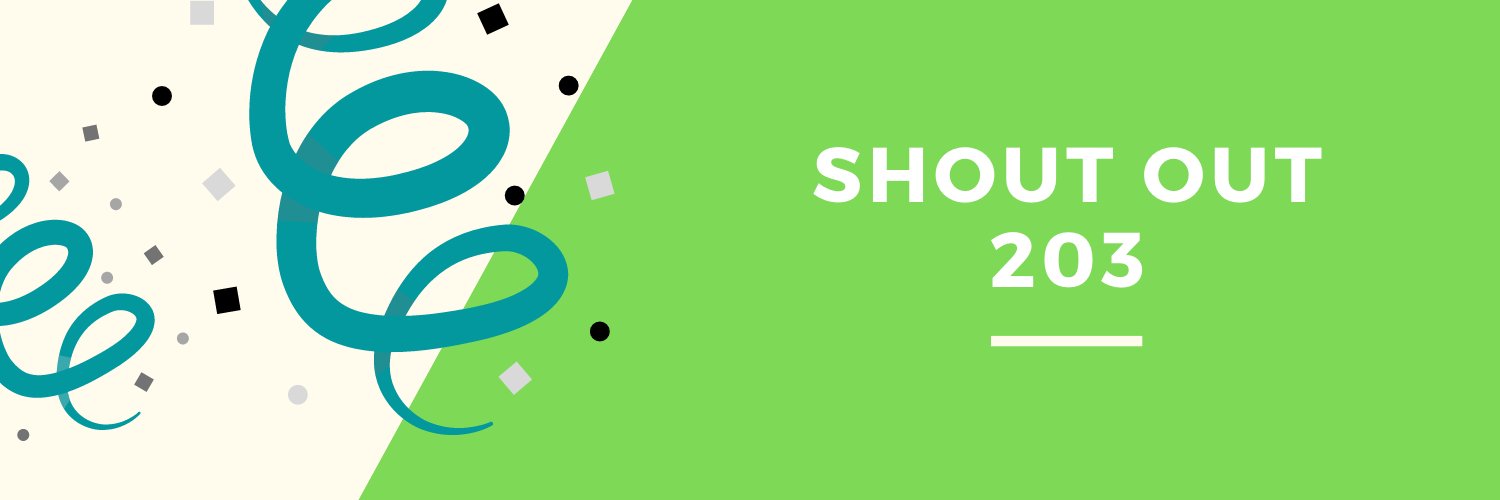 203 Shout Out banner