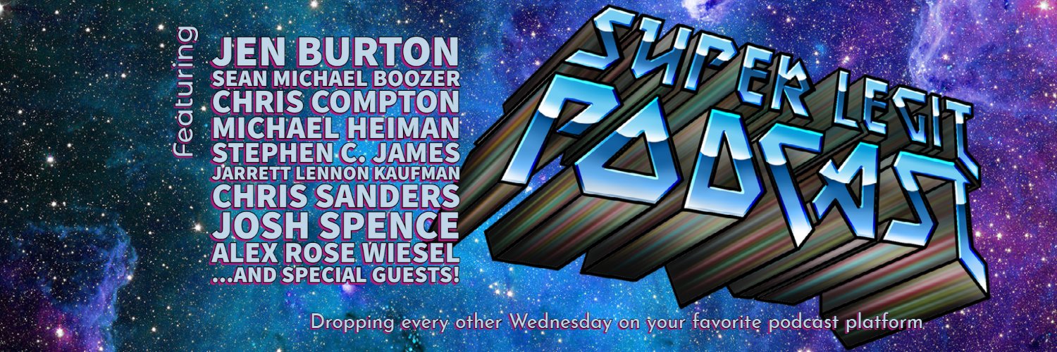 The Super Legit Podcast banner