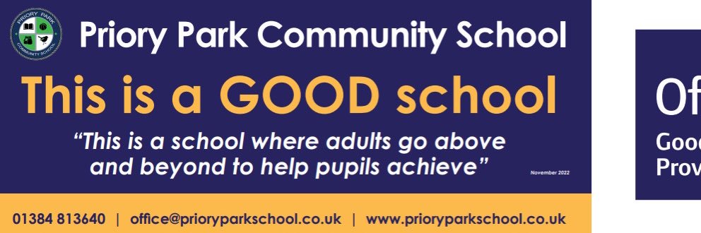 Priory Park Community School banner