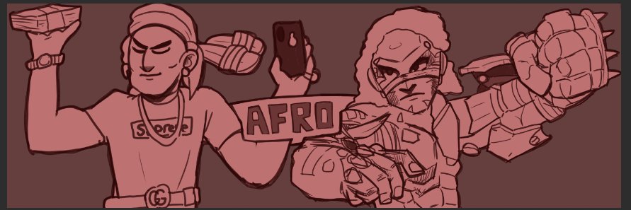 Afro banner