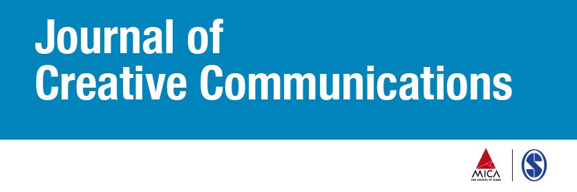 JOCC: Journal of Creative Communications (CRC) banner