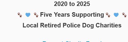 Association of Retired Police Dog Charities banner